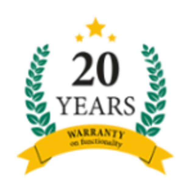 Symbol 20 Jahre Garantie