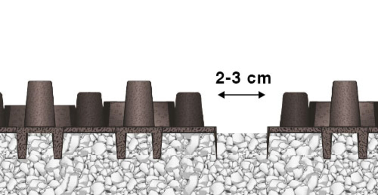 Install the OTTO PerforatedMats with joint spacing