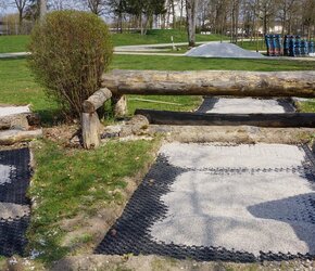 Mehr Infos zum klassischen Bau unseres 4-schichtigen Reitplatz-Systems